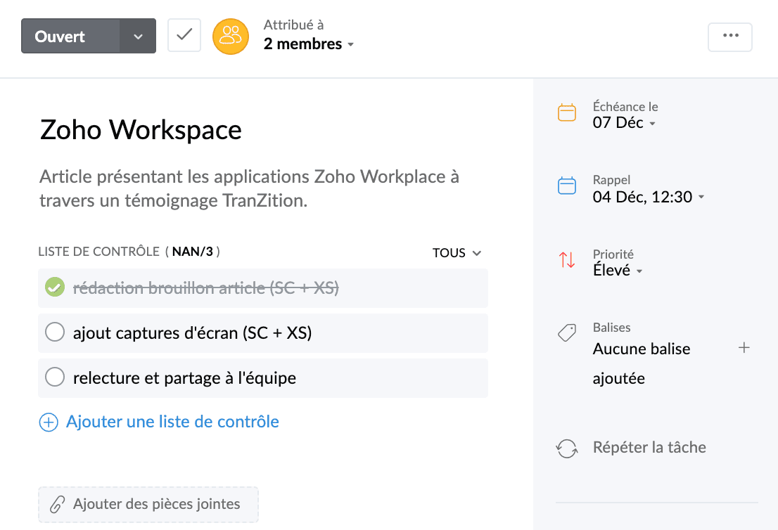 Zoho Workplace demo